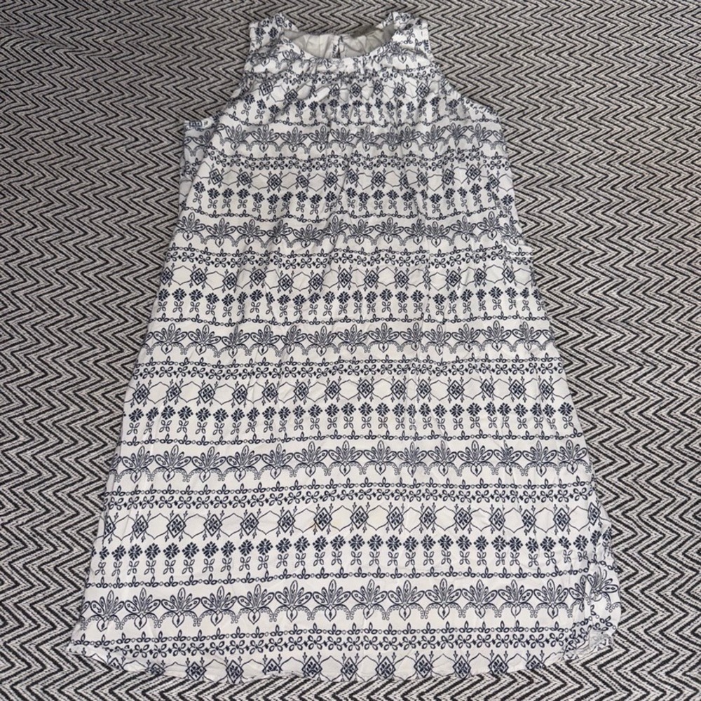LOFT Outlet Sleeveless Embroidered Dress